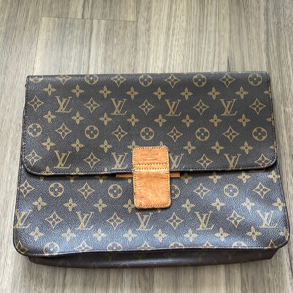 Louis Vuitton style folder briefcase bag pouch